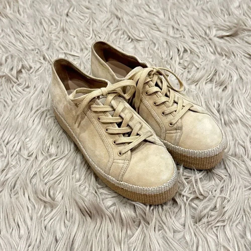 Vince leather espadrille sneakers size 6